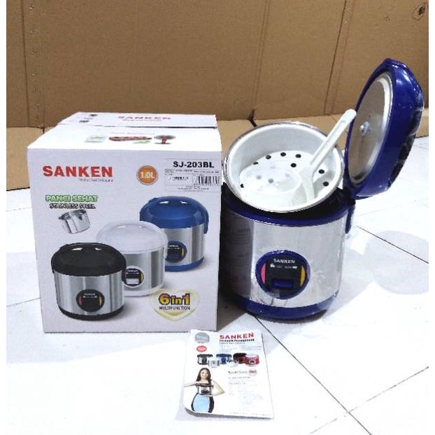 Magic Com SANKEN Stenles 1 Liter SJ 135 / 120 SP / 203 BL / 203 BK / 203 WH Stainless Steel