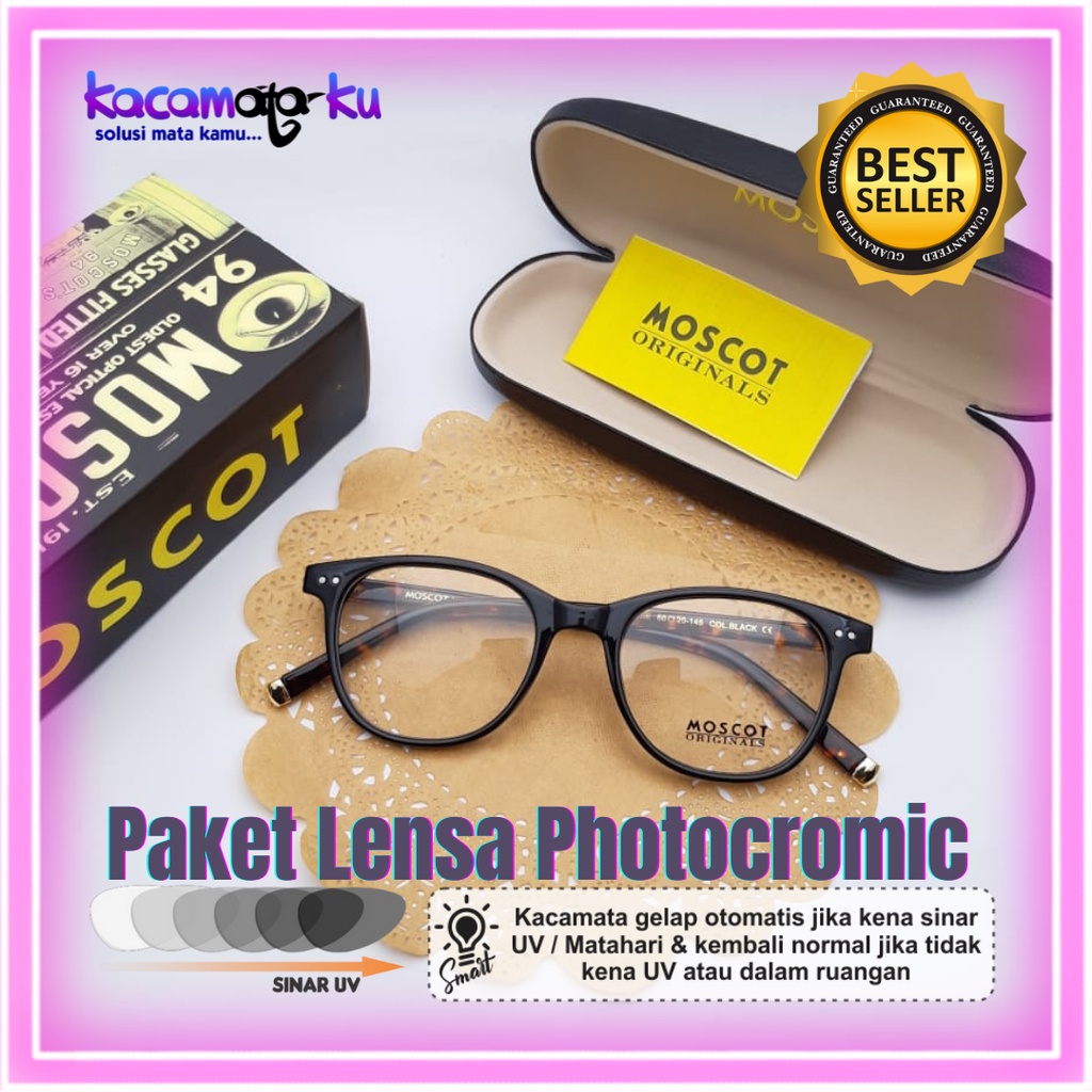 Kacamata Minus Pria Moscot Jess Free Lensa Minus Photocromic Murah