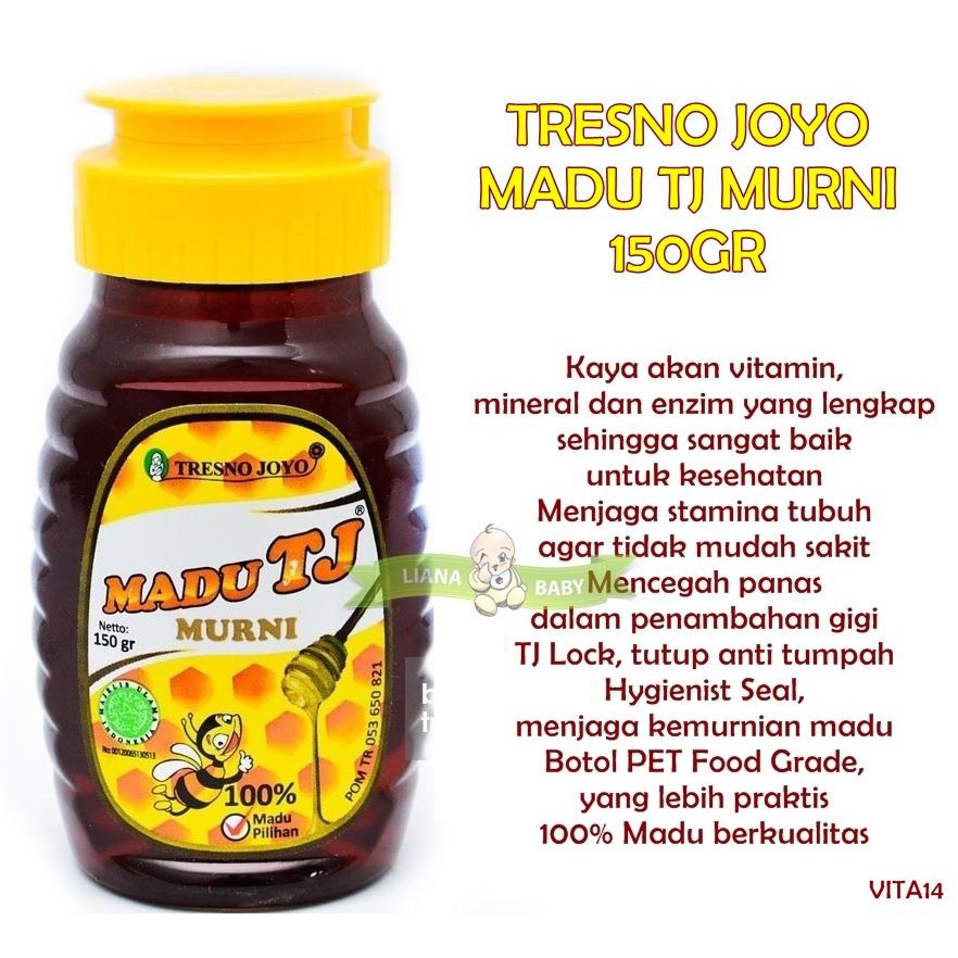 VITA14 TRESNO JOYO MADU TJ MURNI 150GR exp okt 2025