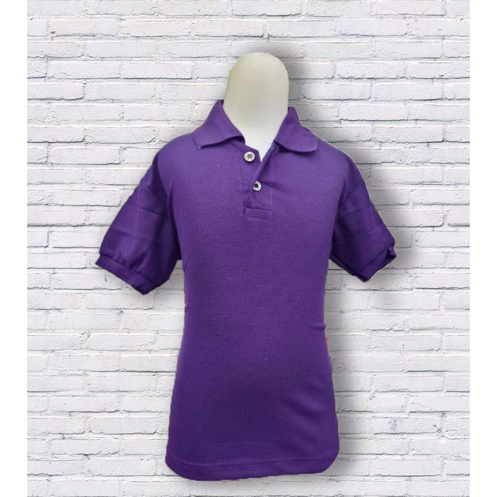 KAOS KERAH ANAK MURAH / POLO ANAK POLOS UNGU TUA / POLO SHIRT FOR KIDS / KAOS KERAH GROSIR MURAH