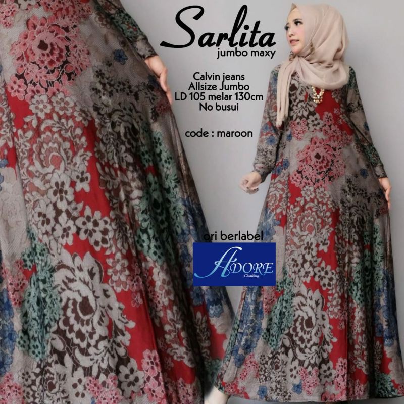 Sarlita Maxy Dress Muslimah Jumbo Merani Maxy  Gamis Calvin Jeans Jumbo Camry Maxy Gamis Motif Batik Super Jumbo xxxxl Gamis Calvin Jeans Gamis Batik Jumbo Venya Maxy Gamis Motif Batik Gamis Seragaman Pengajian Gamis Lebaran Terbaru Dress Muslim Jumbo