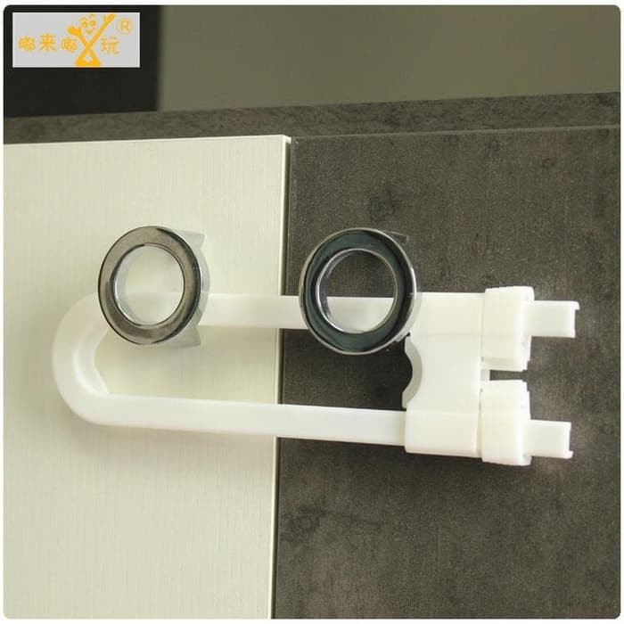 UNNISO - Kunci Pengaman Pintu Lemari / Baby Safety Lock U Shape