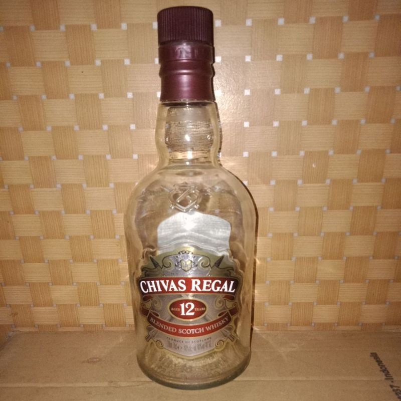 PROMO !!! Botol miras import bekas / botol bekas minuman impor / botol kosong unik merk luar-chivas