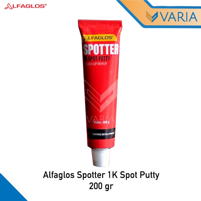 Alfaglos Spotter 1K Spot Putty 200 gr Dempul Besi Cat Mobil Odol