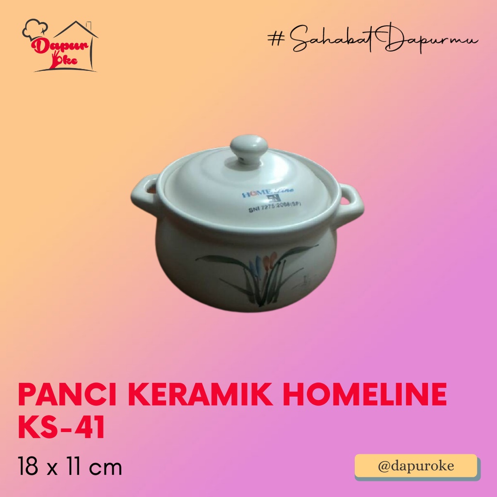 Panci Keramik Homeline KS-41 / Panci Masak Obat