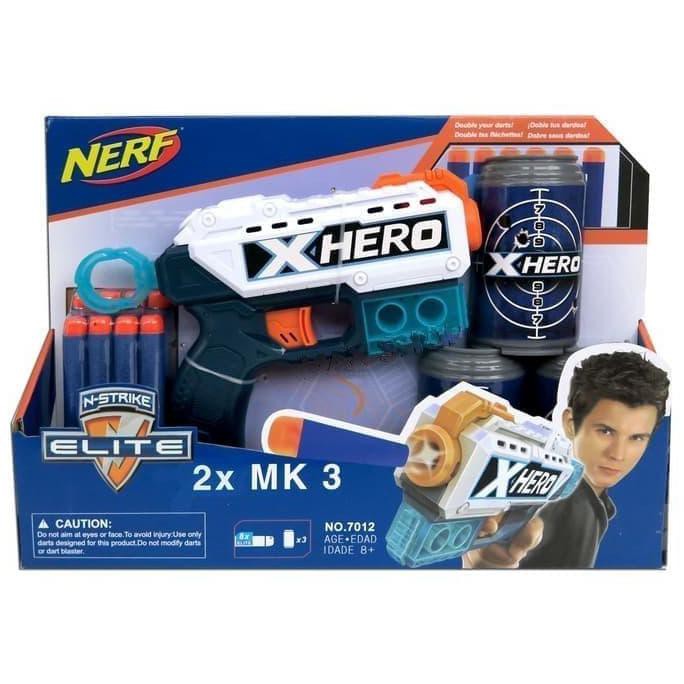Promo  barang bagus  Mainan Anak Pistol Nerf N-Strike Elite X Hero + Target 7012