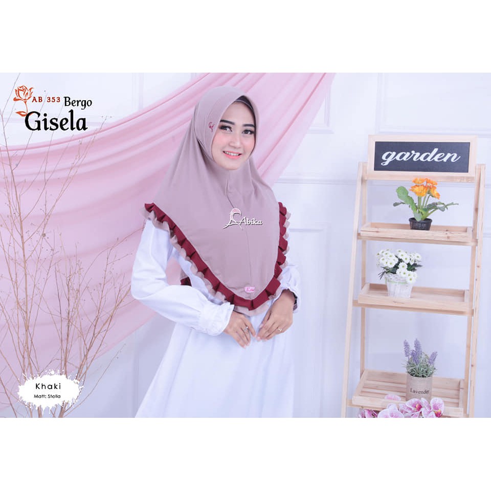Hijab Abika Bergo Gisela Original by Abika New