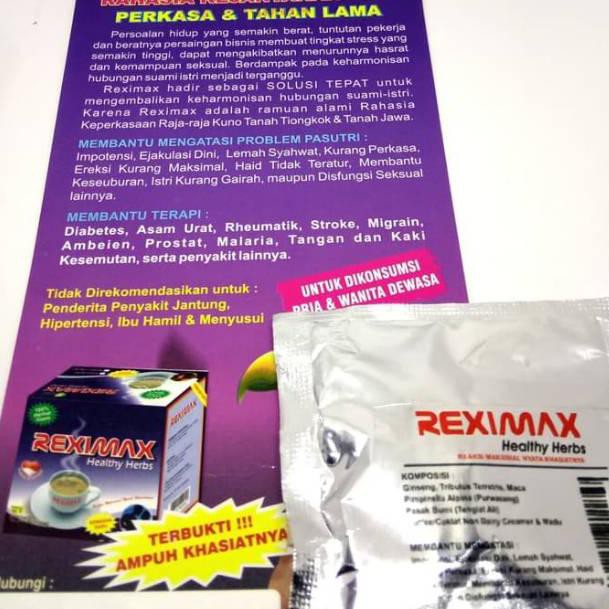 

[New Mall SP 12Ju6Bb] Kopi Reximax sachet silver eceran