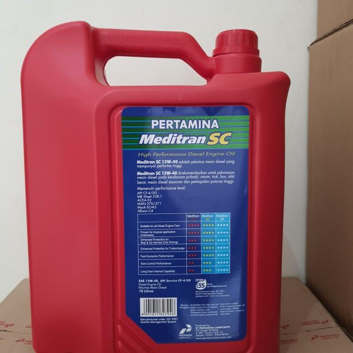Oli Mesin Pertamina MEDITRAN SC Diesel 15W-40 10 Liter