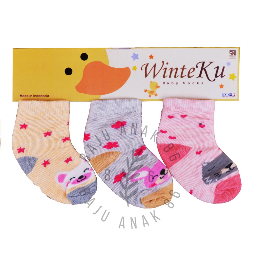 Pilih Motif Kaos Kaki Bayi 3in1 Winteku - 022.4159