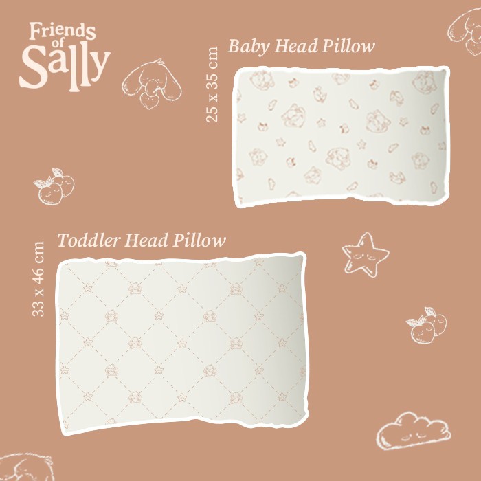 Friends of Sally - Pillow Case for Toddler Head Pillow (CASE ONLY)
