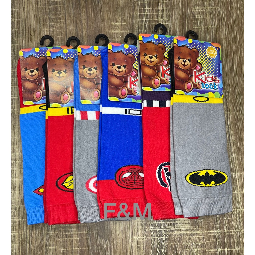 Kaos kaki anak karakter super hero