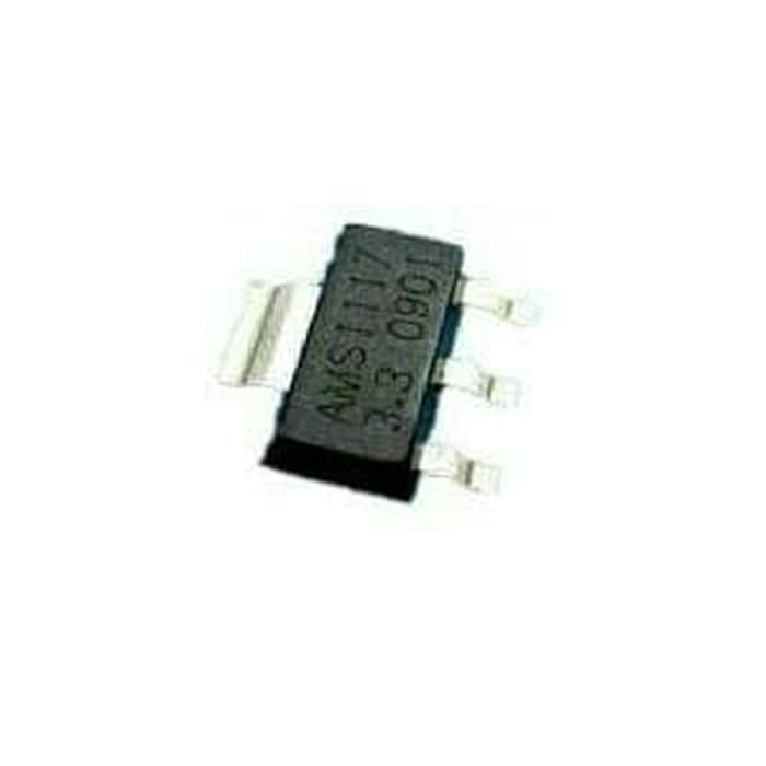 Isi 5 Pcs AMS 1117 3.3V SMD ( AMS1117 3.3 ) VOLTAGE REGULATED IC SOT-223