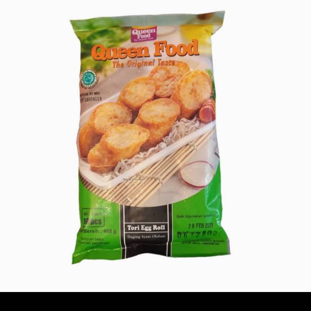 

Queen food tori egg roll isi 18 400gr