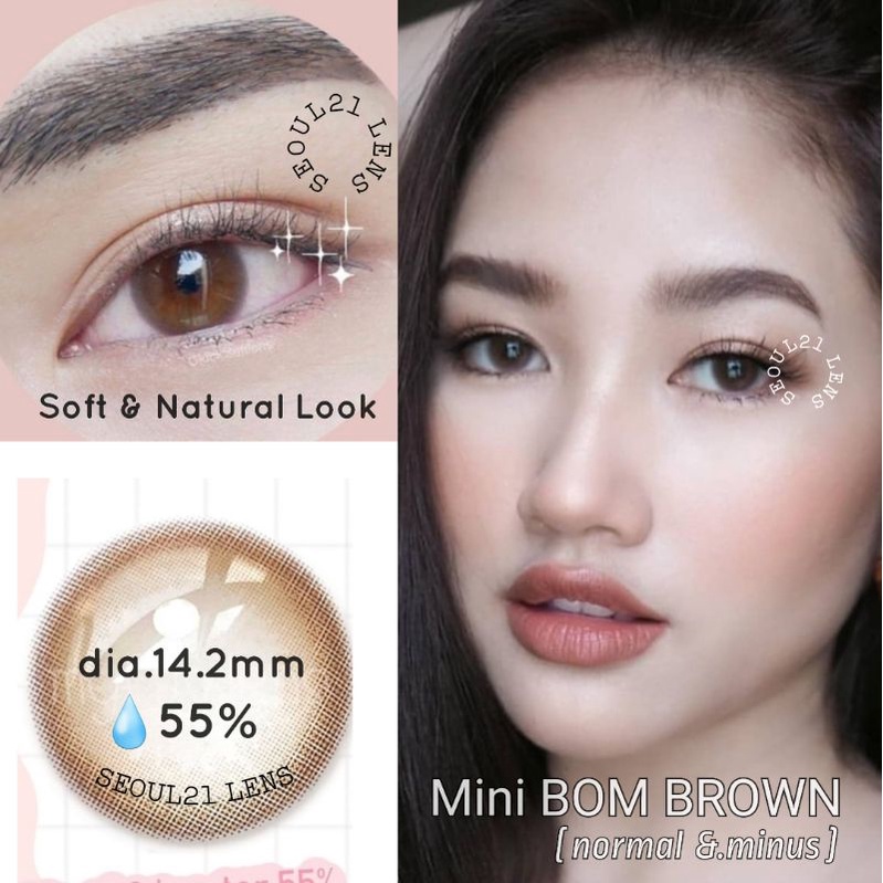 SOFTLENS MINI BOM BROWN NORMAL MINUS s.d -10 Natural