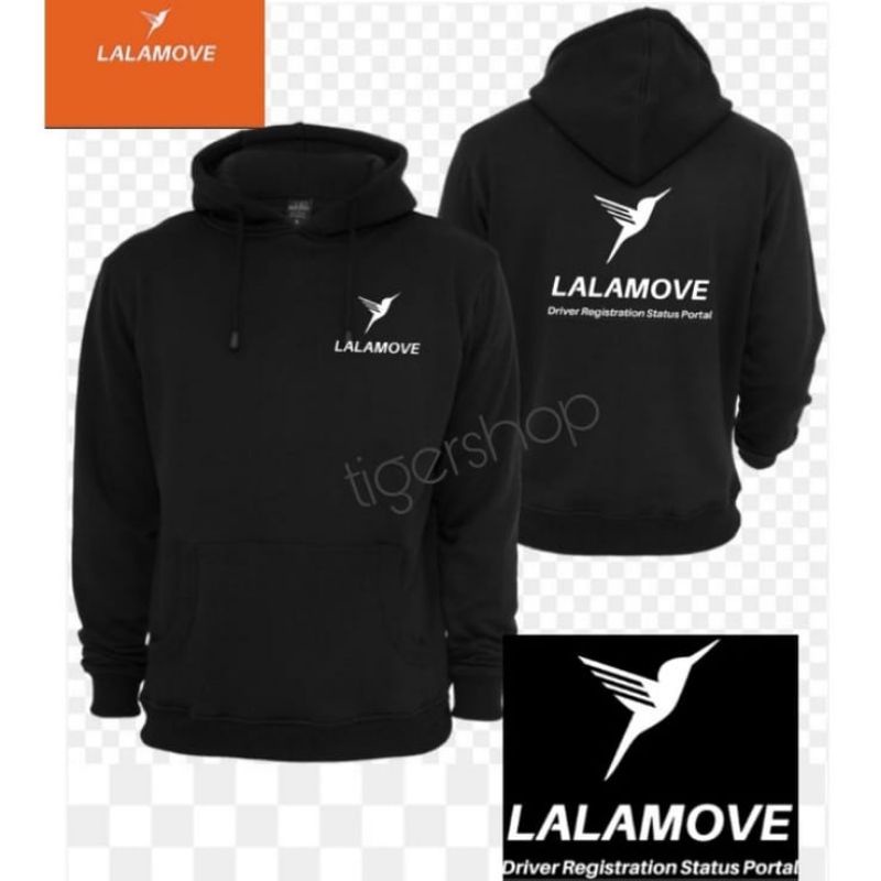 jaket hoodie driver lalamove unisex bahan berkualitas.