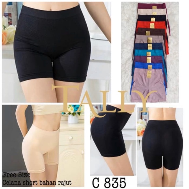 celana short pendek | Celana Dalam Short Perempuan TALLY 835 bahan Rajut freesize