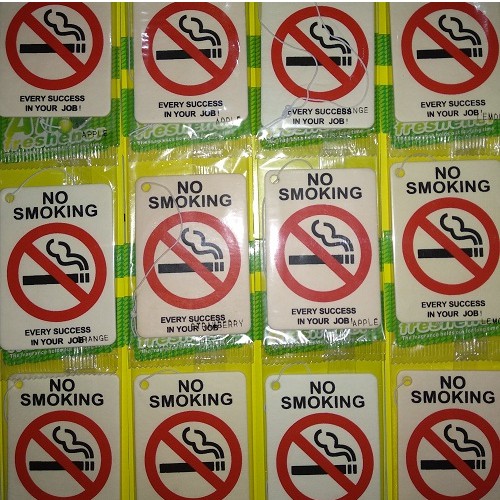PARFUM PENGHARUM PEWANGI MOBIL RUANGAN AIR FRESHENER GANTUNG NO SMOKING