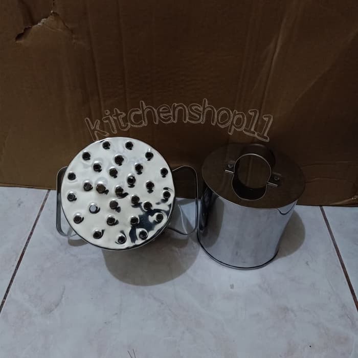 cetakan cendol dawet stainless stell sedang besar ukuran 10cm 12cm