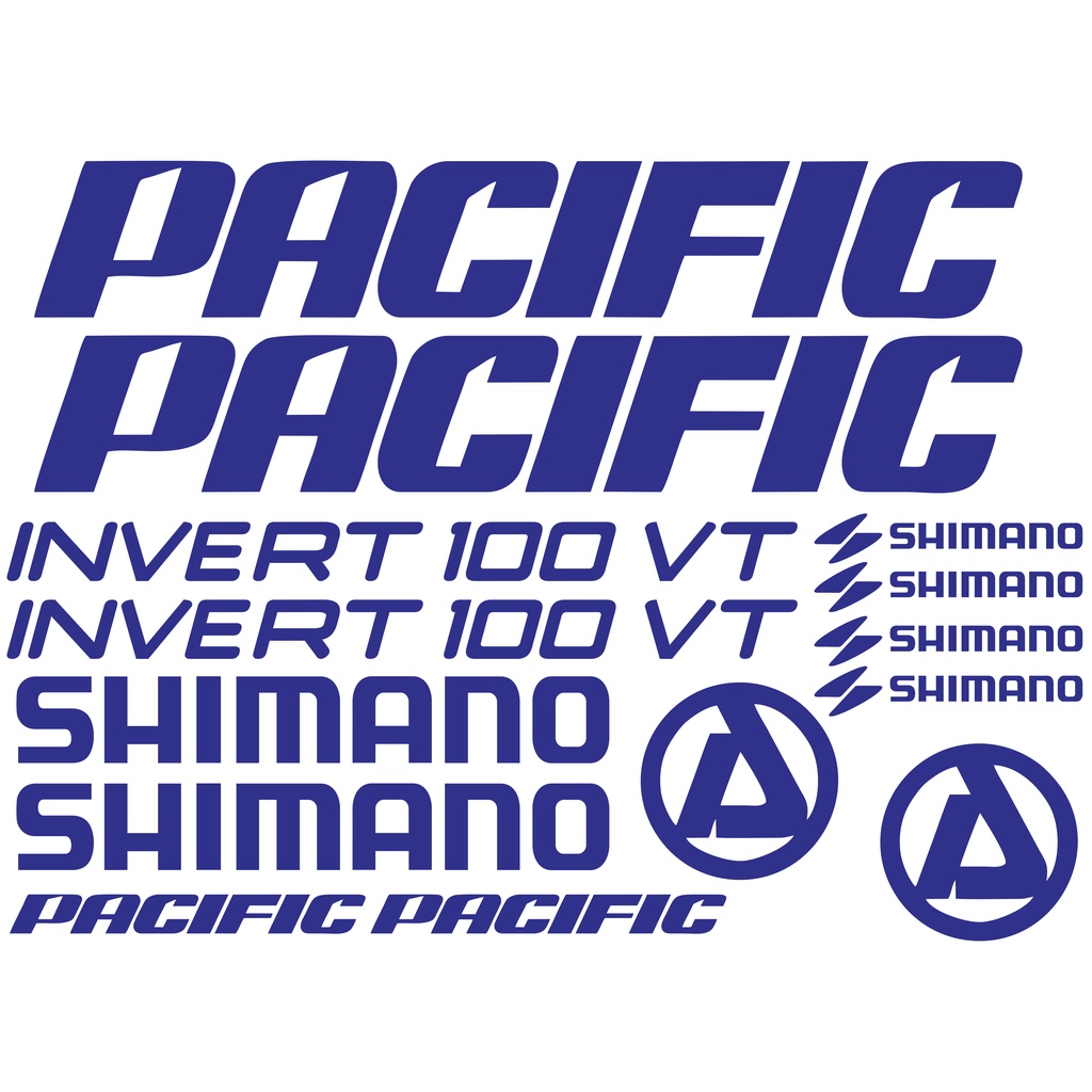 cutting sticker stiker sepeda pacific invert 100