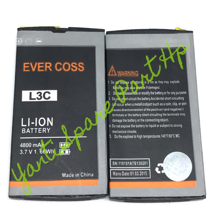 Baterai Evercoss L3C Original New