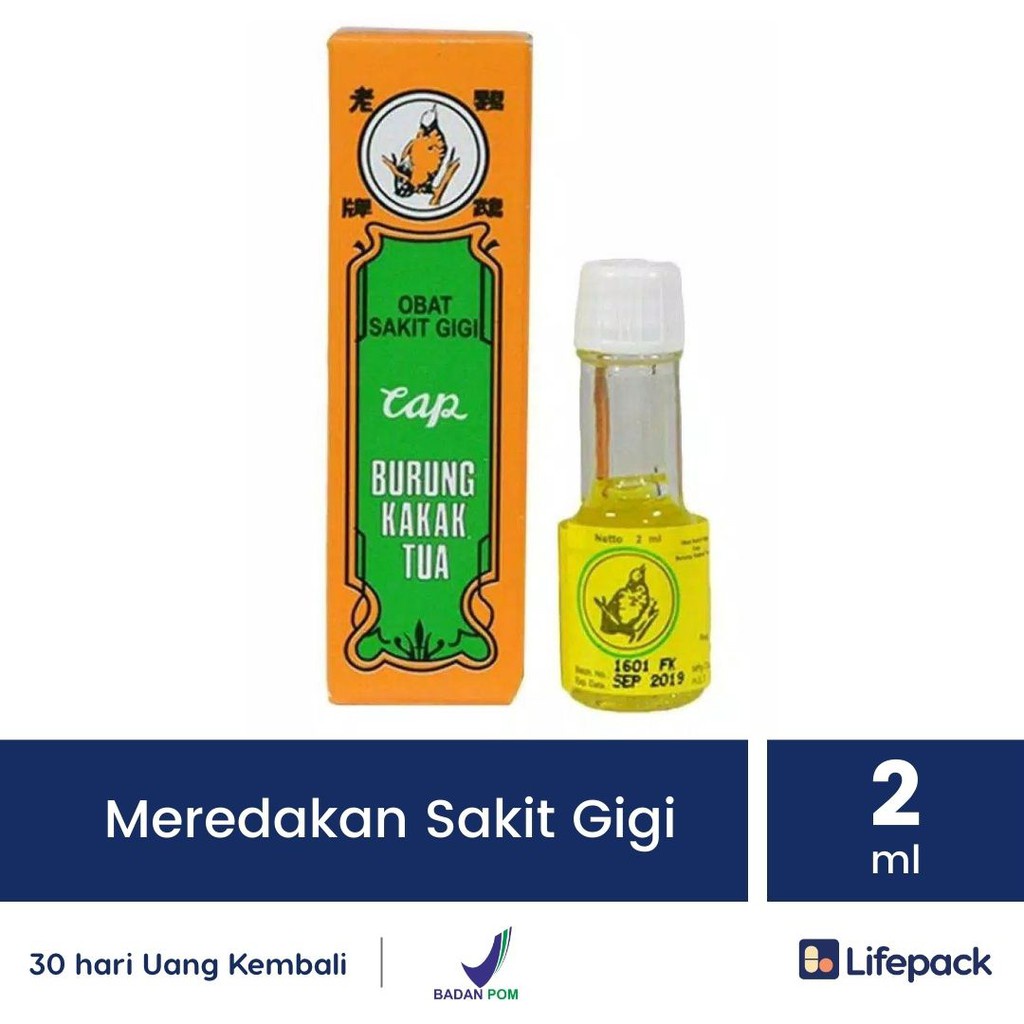 Jual OBAT SAKIT GIGI BURUNG KAKAK TUA - Obat Sakit Gigi dan Gusi - LIFEPACK  Indonesia|Shopee Indonesia