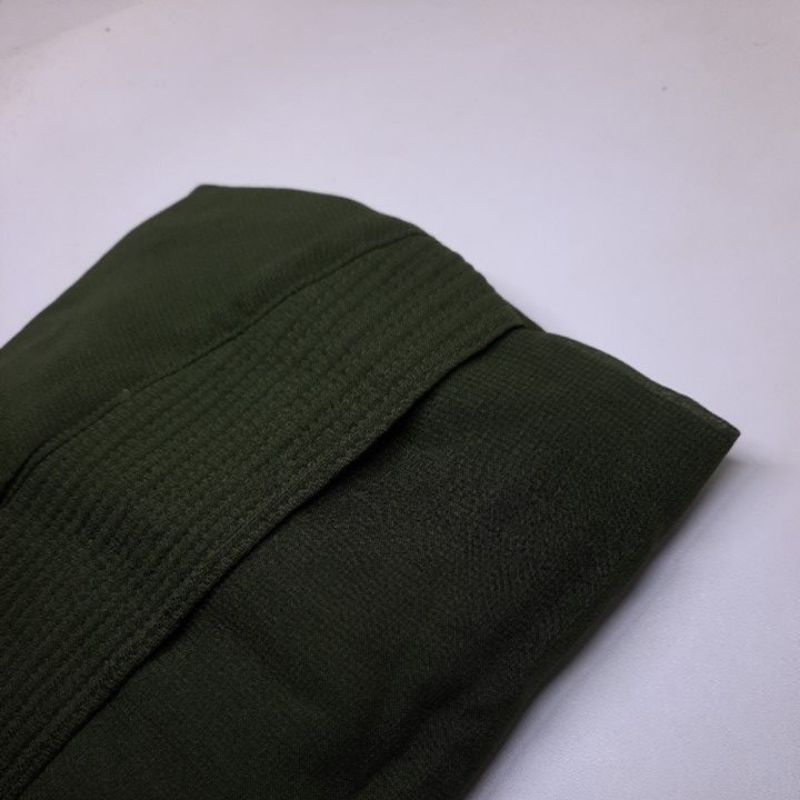 SALE Hijab Khimar livia alifa 2 layer oval / Jilbab 2 layer-Standar Army