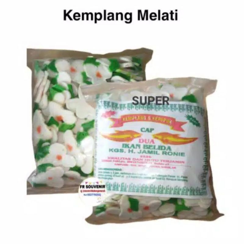 

500 gr kerupuk melati Kemplang Melati Kempelang Melati ikan tenggiri palembang super