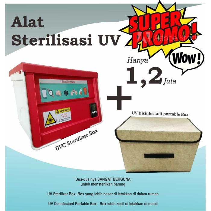 MURAH  Kotak Sterilisasi UV, Alat Steril Barang uang dll, UV Steril