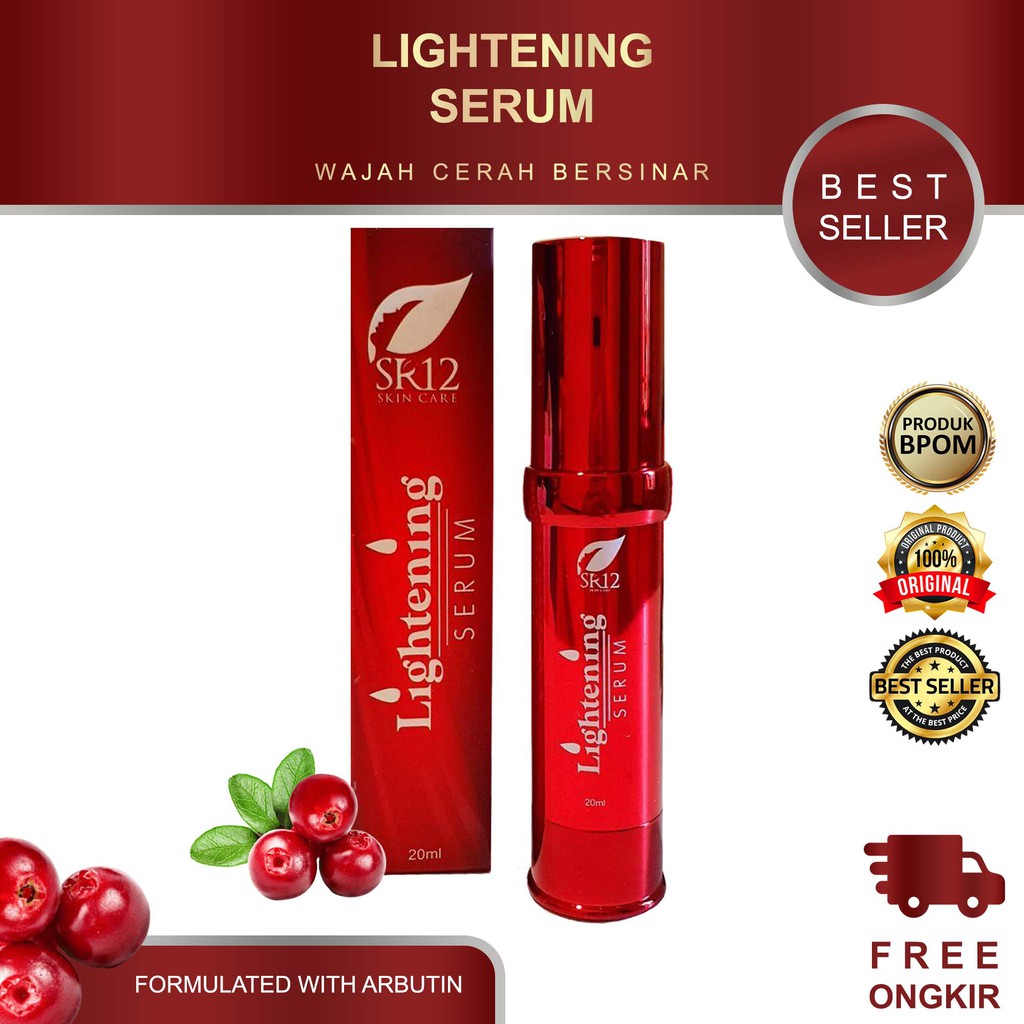 LIGHTENING SERUM SR12 / SERUM PENCERAH WAJAH AMPUH