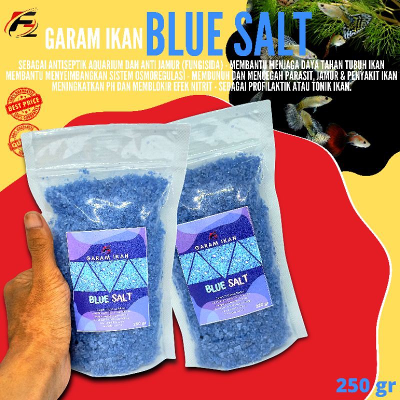 Garam Ikan Garam Biru Blue Salt 250gr Perawatan Ikan Hias