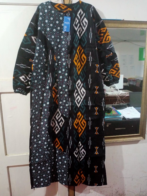 New Motif - Gamis Batik Modern Murah Katun Halus Kombinasi Truntum Ori Batik Aksara Big Size Jumbo