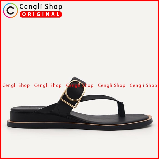 SANDAL JEPIT PEDRO WANITA ORIGINAL CASUAL BRANDED ASLI HITAM PW016