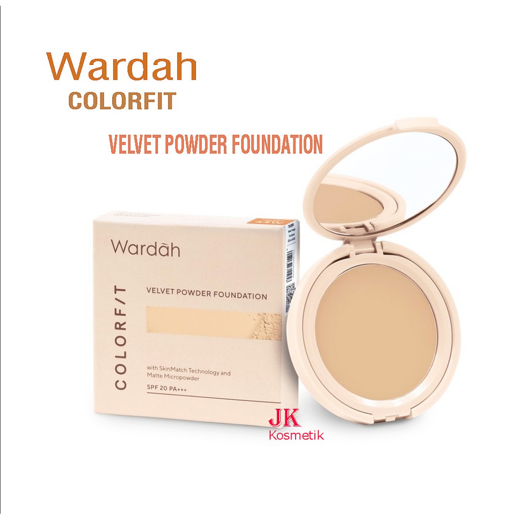 Wardah Colorfit Bedak Padat Velvet Powder