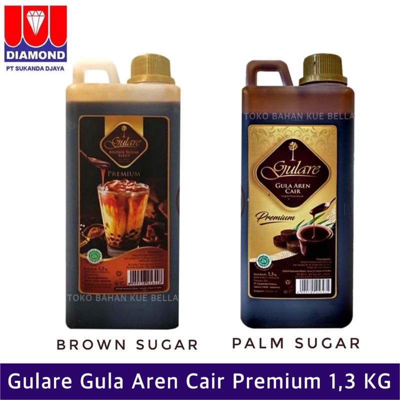 Gulare Brown Sugar Syrup 1,3KG / Gula Aren Cair (seperti Mola / Tiger Sugar)