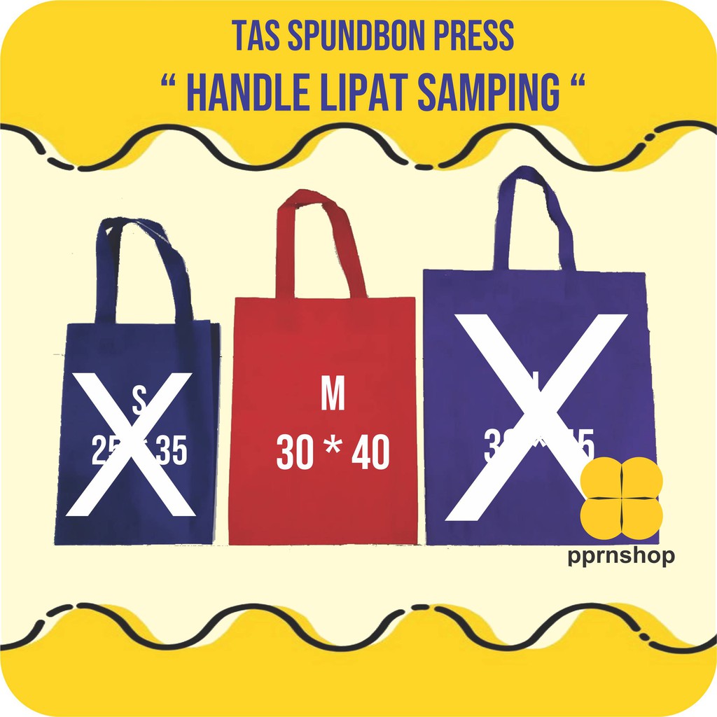 

TAS LIPAT SAMPING M 30 x 40 *HARGA PER 6 PCS/ GOODIEBAG/TAS SOUVENIR/ SPUNDBON