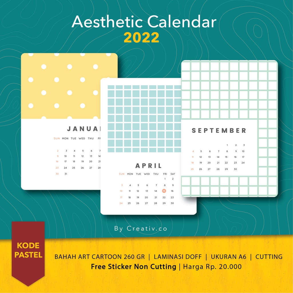 

KALENDER AESTHETIC 2024 PASTEL [KALENDER MURAH] [KALENDER TEMPEL] [KALENDER DINDING]