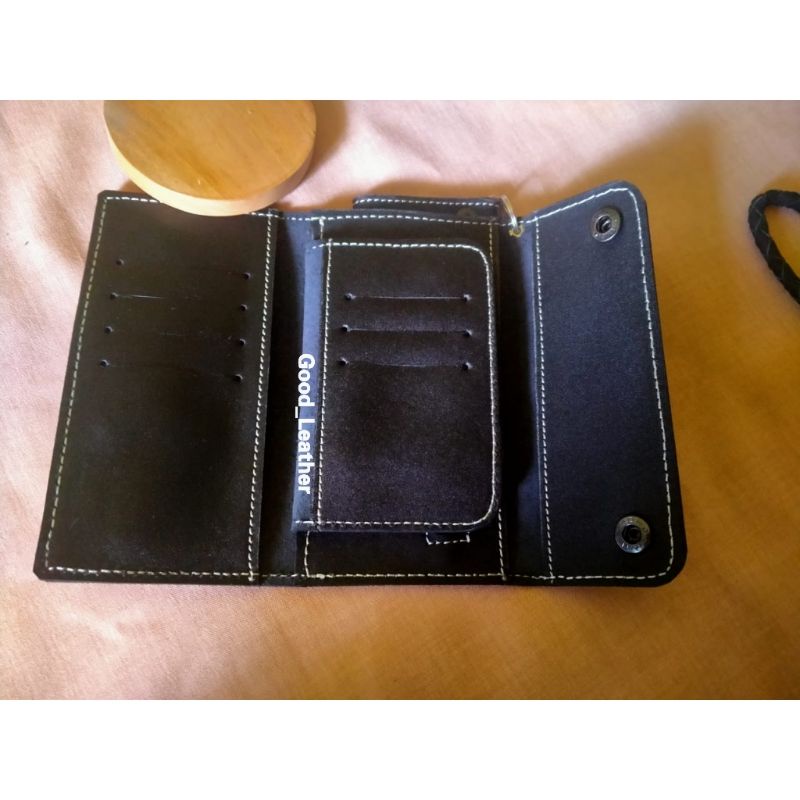 Dompet Kulit Sapi Asli Embos Super Premium Best Seller Racing Biker Dompet Kekinian Dompet Pria Laki Laki Keren Sporty Casual Gaya Original Genuine Leather Good Leather Bahan Bagus Jaket Kulit Dompet Stnk