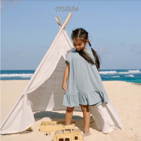 AMBYAR Last Stock Mooi Freya Dress 1 - 5 Tahun Dress Anak Perempuan Waffle CBKS