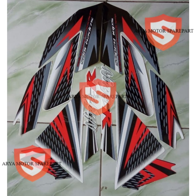 stiker striping ninja r 2013 putih