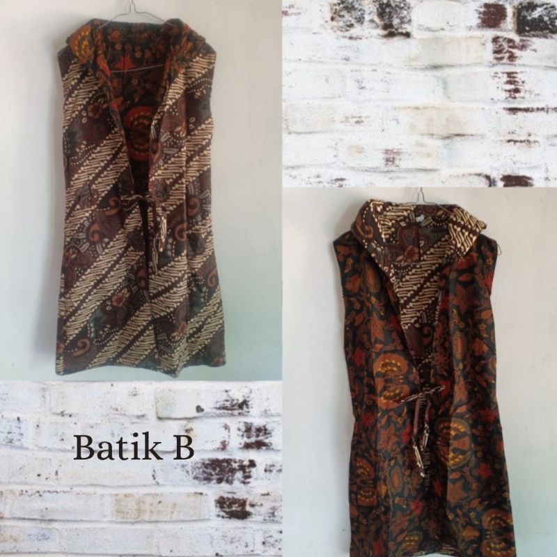rompi batik bolak balik