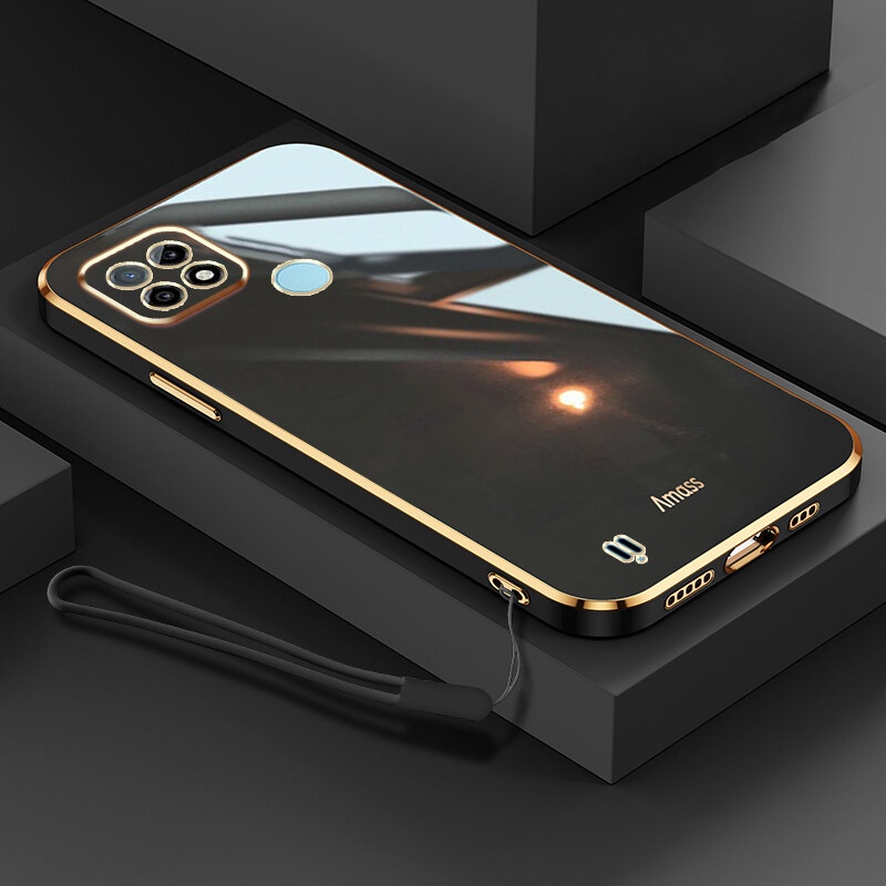 Andyh Soft case Hp Dengan Tali Untuk OPPO Realme C21
