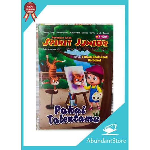 Renungan Harian Anak Spirit Junior 7-12 Tahun - Edisi November 2021