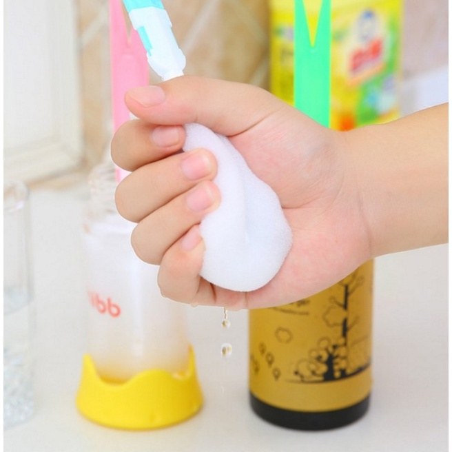 Hot Sale/Sikat Botol Bayi Multifungsi/Sikat Pembersih Gelas Air Spons Lembut Yang Dapat Dilepas/Spons Lembut Deep Clean Brushes