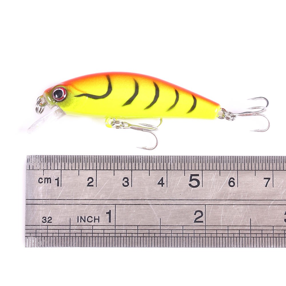 HENGJIA 1PCS NEW Umpan Pancing Sinking Minnow 5.5cm 6.6g Ikan Bass Bait Swimbait Fishing Lure Kail Tackle