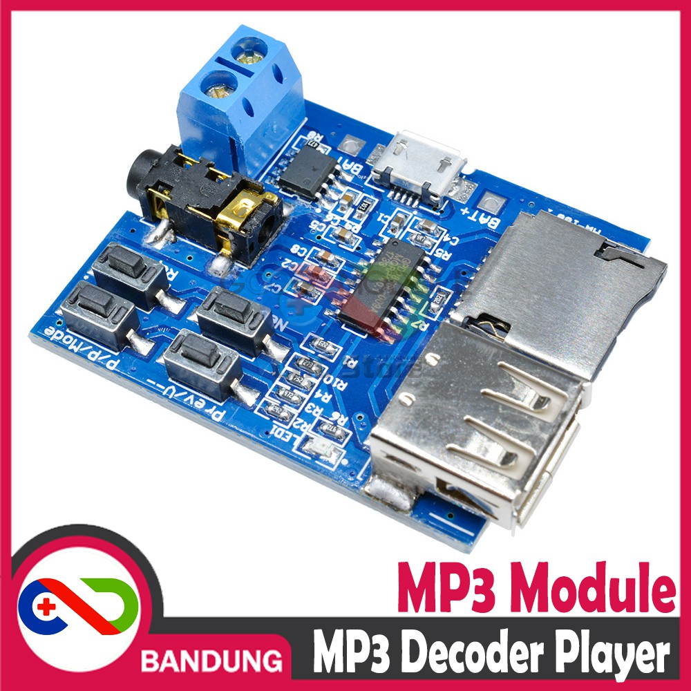 MP3 PLAYER DECODER MODULE BOARD AUDIO FLASHDISK SD CARD