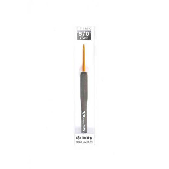 Hakpen (Alat/Jarum Rajut) Tulip ETIMO Abu-Gold / ETIMO Gray Crochet Hooks - PCS