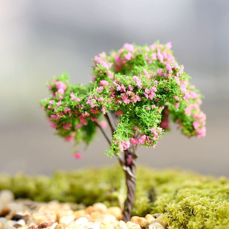 Miniatur Pohon Bonsai Bahan Resin Untuk Dekorasi Taman