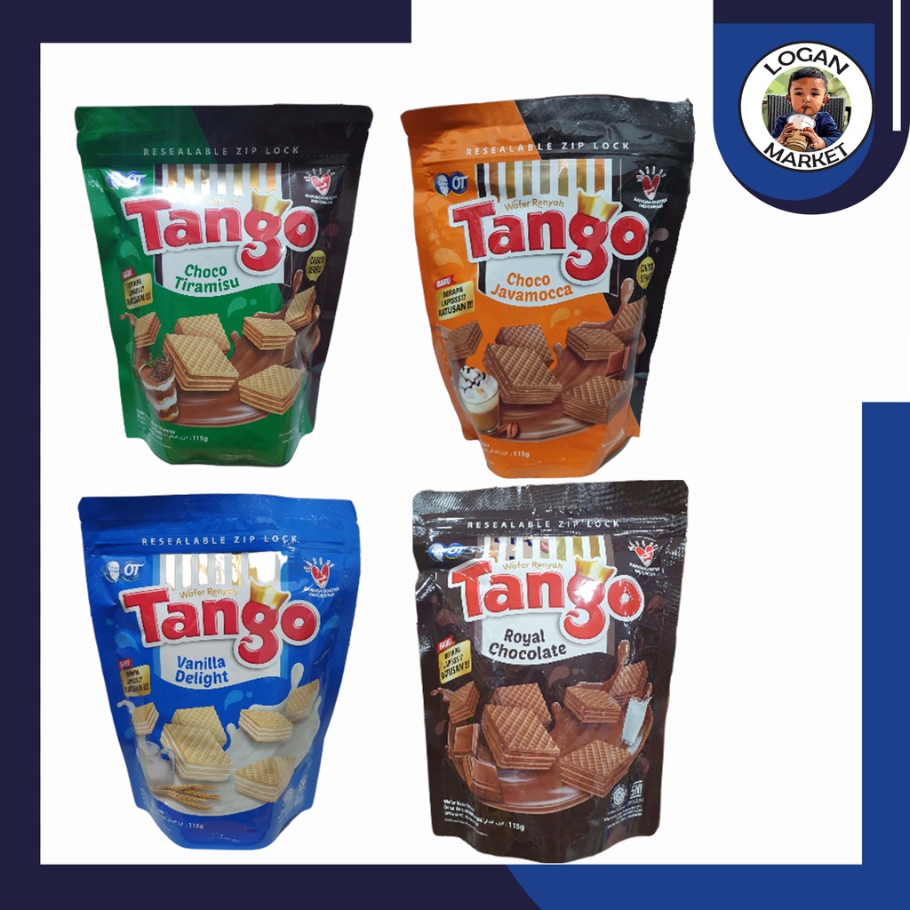 Tango Wafer Pouch 100gr 100gram 100 gram Coklat Javamocca Tiramisu Vanilla