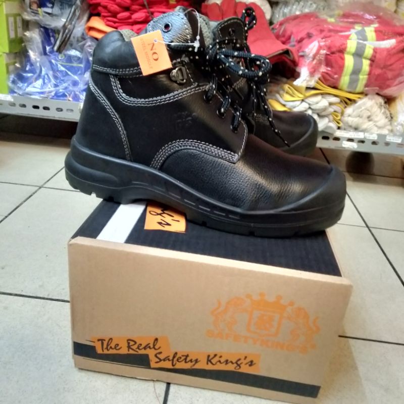 Sepatu Safety Kings KWS 803 X Original / Sepatu Kerja Safety Pria Ujung Besi Kulit Asli